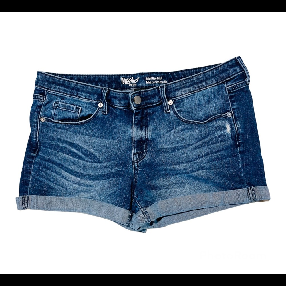 Massimo mid rise cut off denim shorts 10/30.